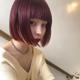 ショート カラー パーマ ヘアアレンジ 極上の艶髪 RINAのヘアスタイル
