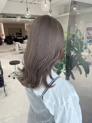 ミディアム カラー ブリーチなし/透明感 カラー🕊️坂入上総のヘアスタイル
