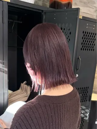 ミディアム カラー 色落ち綺麗透明感カラ /ボブ/ナカツヒカルのヘアスタイル