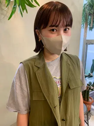 ショート カラー ボブ/顔まわりカット 💫大澤奈緒美のヘアスタイル