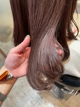 セミロング カラー ヘアアレンジ REONA🪽✨薬院 レイヤーカット🫧のヘアスタイル