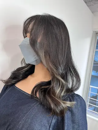 セミロング カラー 渋谷レイヤーカット❌ 縮毛矯正専門/武田涼のヘアスタイル