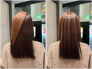 セミロング カラー 新宿/ヘアカラー AiNAのヘアスタイル