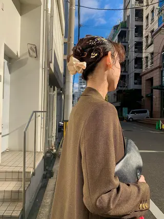 ミディアム ノモト ハルのヘアスタイル