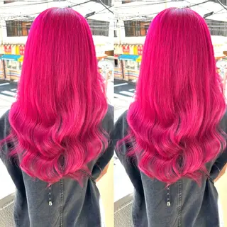 カラー ヘアメ🎀推しカラー 🥣横浜/しほ🧸のヘアスタイル