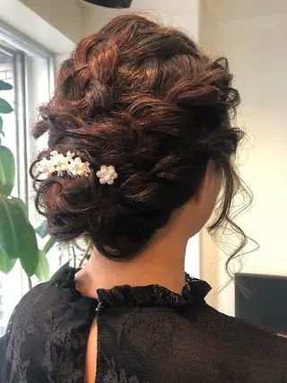 ロング ヘアアレンジ pep natsumiのヘアスタイル