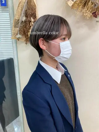 ショート カラー 初めてのショート お任せください✂️のヘアスタイル