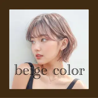 ミディアム カラー 🥀赤み消し 透明感🥀ユイキのヘアスタイル