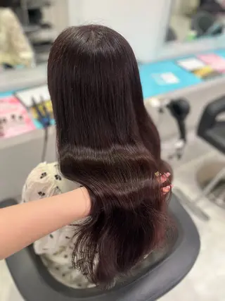 ロング カラー ガーリー♡女の子っぽ ヘア♡ピンクカラー♡のヘアスタイル