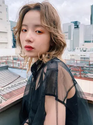 ショート カラー 🧡色落ちまで2度綺 麗なカラー🧡ヨシキのヘアスタイル