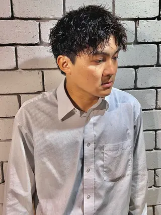 ショート パーマ メンズ メンズパーマ職人 加藤 弘貴のヘアスタイル