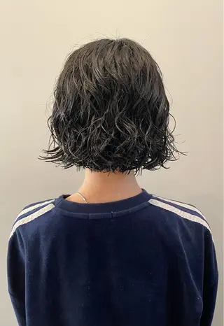 ショート パーマ ボブ／パーマ指名 No. 1🍃れんとのヘアスタイル
