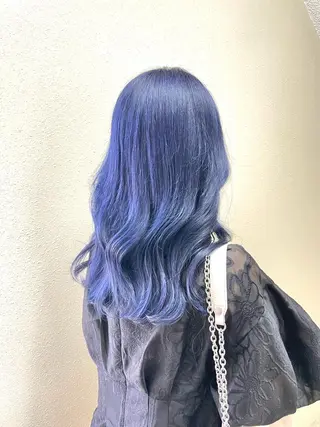 ミディアム カラー パーマ ヘアアレンジ メンズ キッズ ネイル マツエク・マツパ アイブロウ 切りっぱなしヘアボブ ミディアムヘアRYOのヘアスタイル