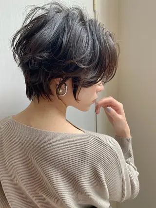 ショート 髪質改善レイヤー/ ボブたんの翔太のヘアスタイル