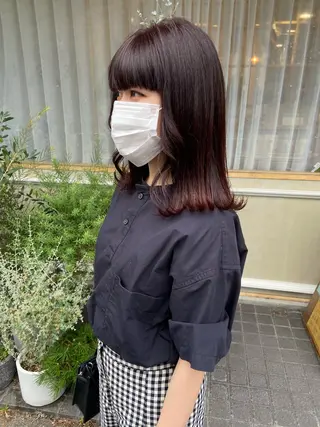 ミディアム カラー merc.🌿💚 八幡真衣のヘアスタイル