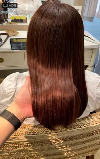 ロング パーマ 【レイヤーカット】 関根【コテ巻パーマ】のヘアスタイル