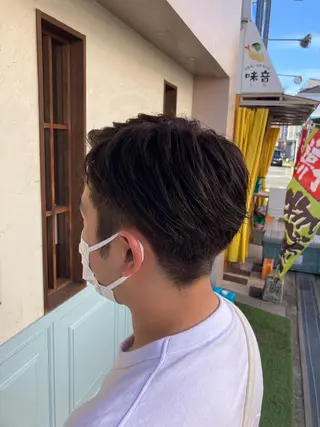ショート カラー メンズ 木村🌟髪質改善ケア 💎デザインカラーのヘアスタイル