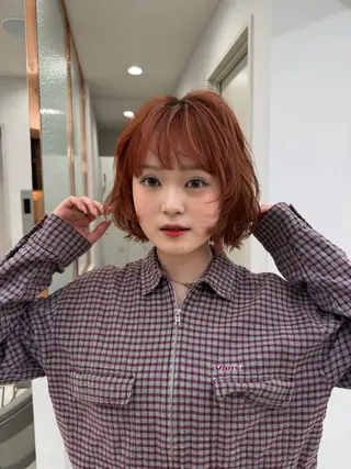 ショート パーマ ボブ/透明感 カラー ໒꒱⋆꙳‬ゆいなのヘアスタイル