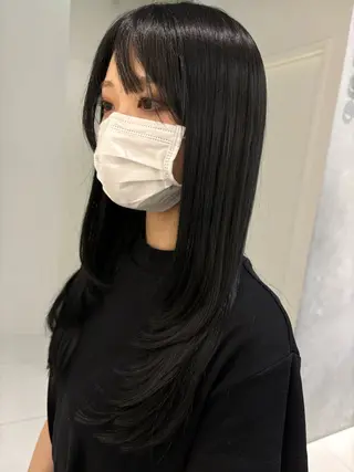ロング 飯ヶ谷 成海のヘアスタイル
