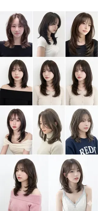 ミディアム ミディアムモデル 募集中/村上廉のヘアスタイル