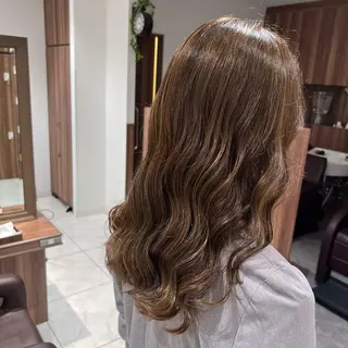 セミロング カラー ヘアアレンジ 小白井 由美のヘアスタイル