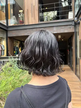 ミディアム カラー すぐ巻ける縮毛矯正 🍀勝倉　麗のヘアスタイル