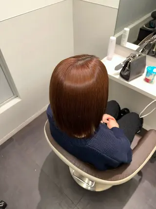 ミディアム カラー 美髪特化✨ 伊織✨縮毛矯正✨のヘアスタイル