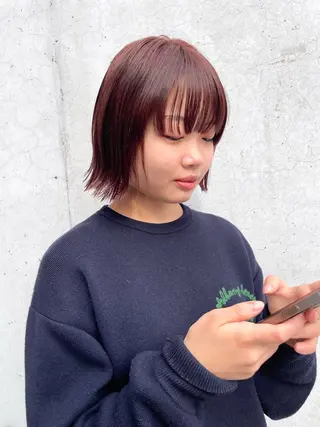 ミディアム カラー La Pensee/ カスヤリクのヘアスタイル