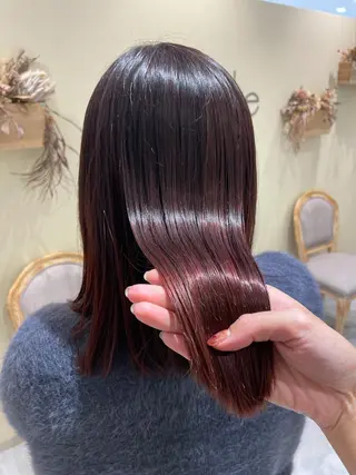 ミディアム カラー ボブ支持率NO1 🌈CHIKAのヘアスタイル