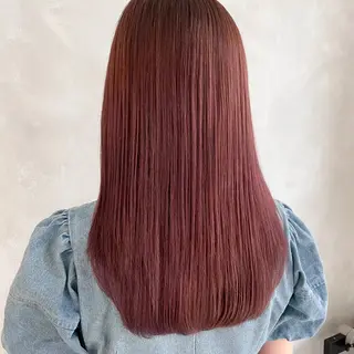 セミロング カラー 大島桃花 / 表参道 透明感カラーのヘアスタイル