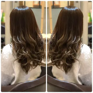 ロング カラー 小山内 龍一郎 店長のヘアスタイル