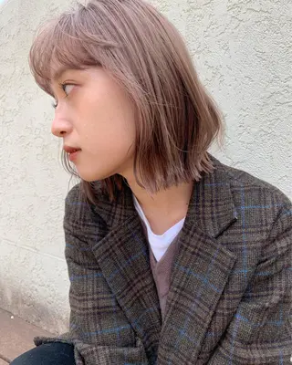 カラー MARU パーマ/レイヤーのヘアスタイル