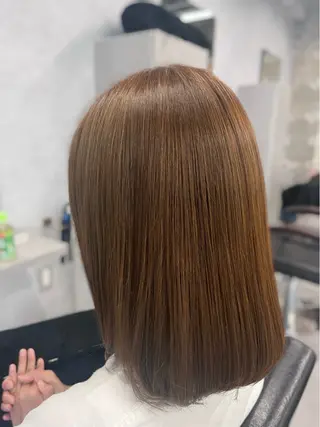 セミロング カラー オオバ｜ 理想寄せのヘアスタイル