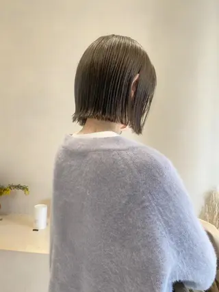 ショート カラー ボブ/ミニボブ 透明感カラーkadoのヘアスタイル