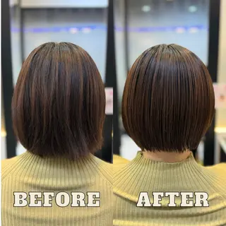 ショート YASU🍎CUT 赤系カラー/ヘアケアのヘアスタイル