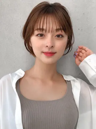 ショート カラー レイヤー×髪質改善✨ 渋谷/佐藤侑哉のヘアスタイル