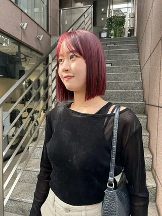 ショート カラー じゅわっと暖色カラー 🍊Moemiのヘアスタイル