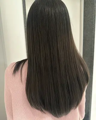 ロング カラー ヘアアレンジ オリーブ透明感カラー 表参道/MIKUのヘアスタイル