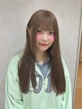 ロング カラー 🤎ᩚ暖色ブラウン りょうか🧸のヘアスタイル