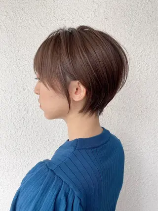 ショート カラー 似合わせボブ🌟 艶髪特化💗村松優斗のヘアスタイル