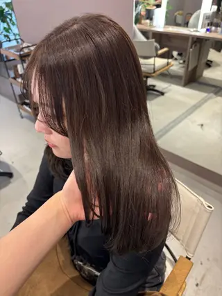 ミディアム カラー 🎼レイヤー/透明感 カラー/nene♬のヘアスタイル