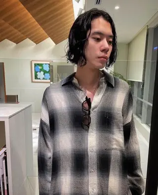 メンズ シャドウパーマ 田形清流のヘアスタイル