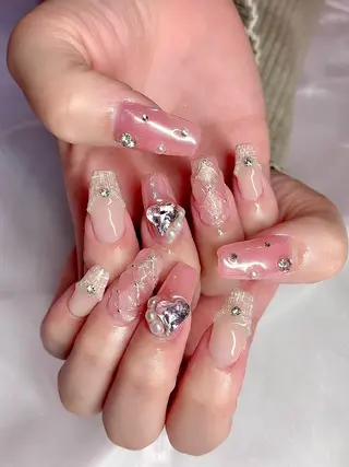 ネイル 3Dアートネイル💗 都築レナのネイルデザイン
