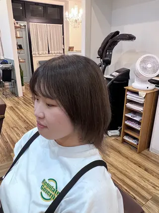 ミディアム カラー 🐰ハイトーンカラー 畠山 渡🐰のヘアスタイル