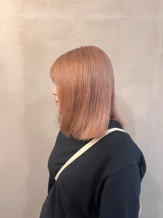 ミディアム カラー 桑原 木乃華のヘアスタイル