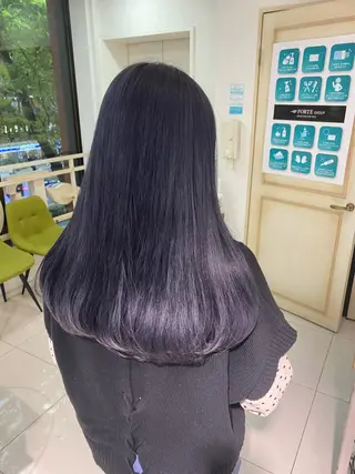 ロング カラー ヘアアレンジ 透明感カラー 古山 結季🌙🖤のヘアスタイル