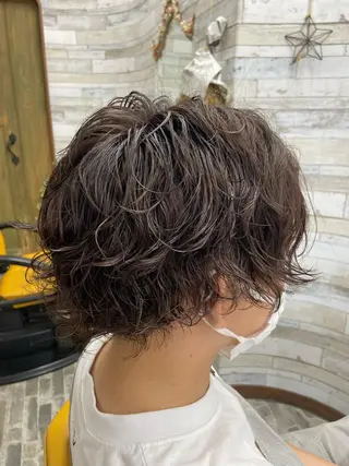 パーマ メンズ 大坪 拓斗のヘアスタイル