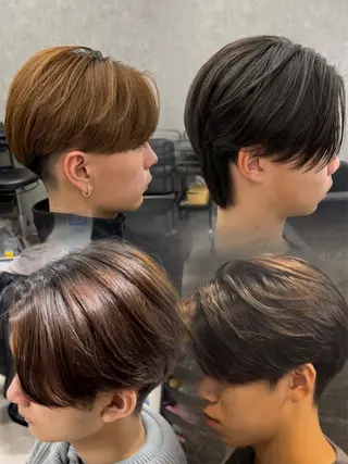 ショート カラー パーマ メンズ メンズ特化 👑YUTAのヘアスタイル