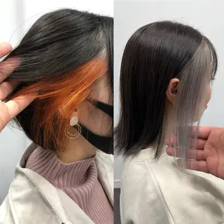 ミディアム カラー ヘアアレンジ 大塚 貴之のヘアスタイル