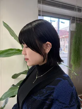 ショート 櫻木李紗/暖色カラー 透明感カラーのヘアスタイル